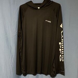 Columbia Men's Black Performance Fishing Gear Hoodie Size L